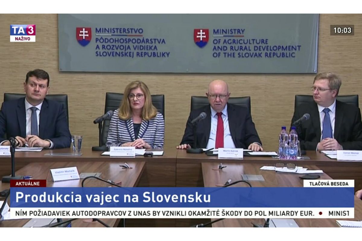 Tlačová beseda - Produkcia vajec na Slovensku